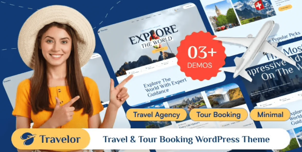 Travelor – Travel and Tour Booking WordPress Theme