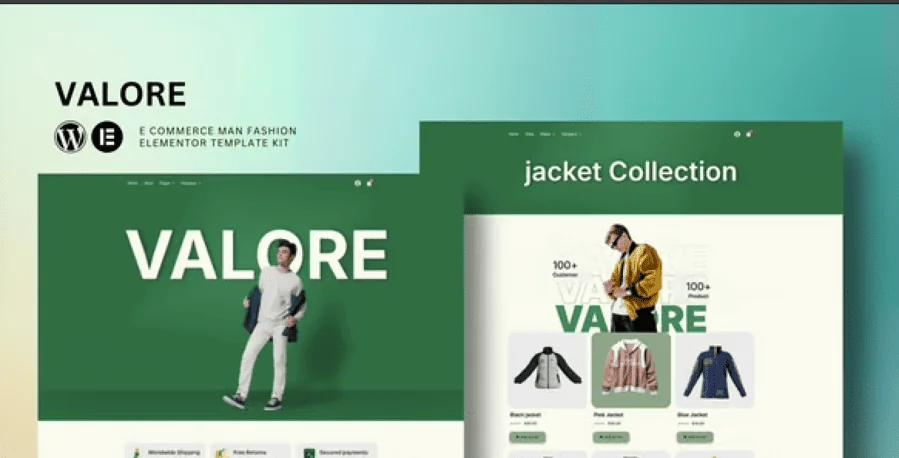 Valore – Fashion Store eCommerce Elementor Template Kit