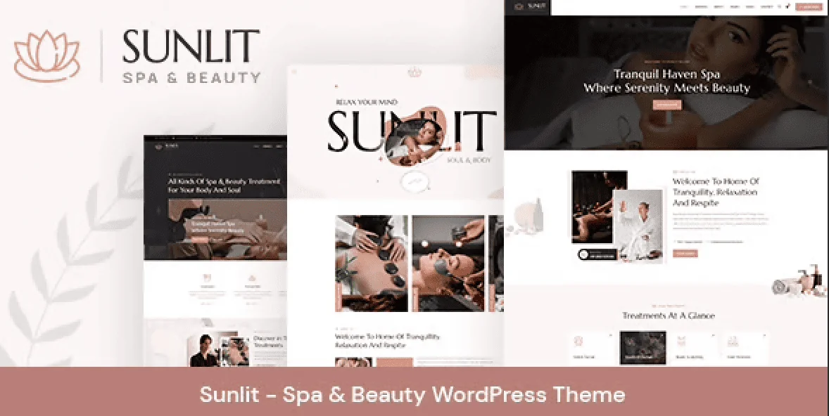 Sunlit – Spa and Beauty WordPress Theme