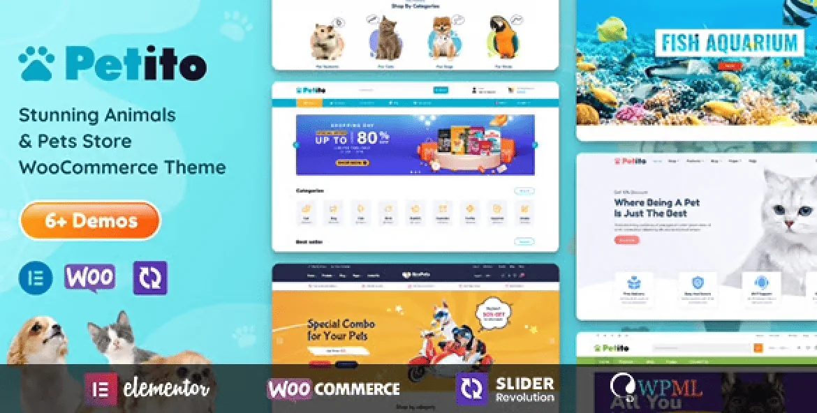 Petito – Animals and Pets Store WooCommerce Theme